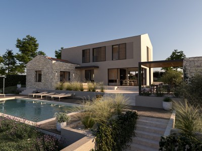 Luxury villa in the vicinity of Poreč - at the stage of construction 1