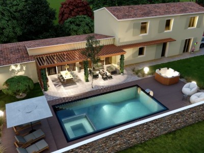 Casa con piscina vicino a Grisignana - nella fase di costruzione