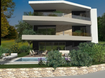 Apartment in the city center with a swimming pool - at the stage of construction 1