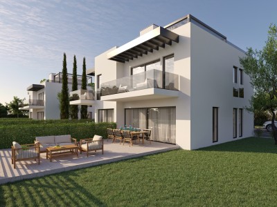 Modern semi-detached house near the sea - at the stage of construction 1