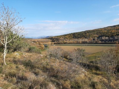 Terreno su una collina con vista su Montona