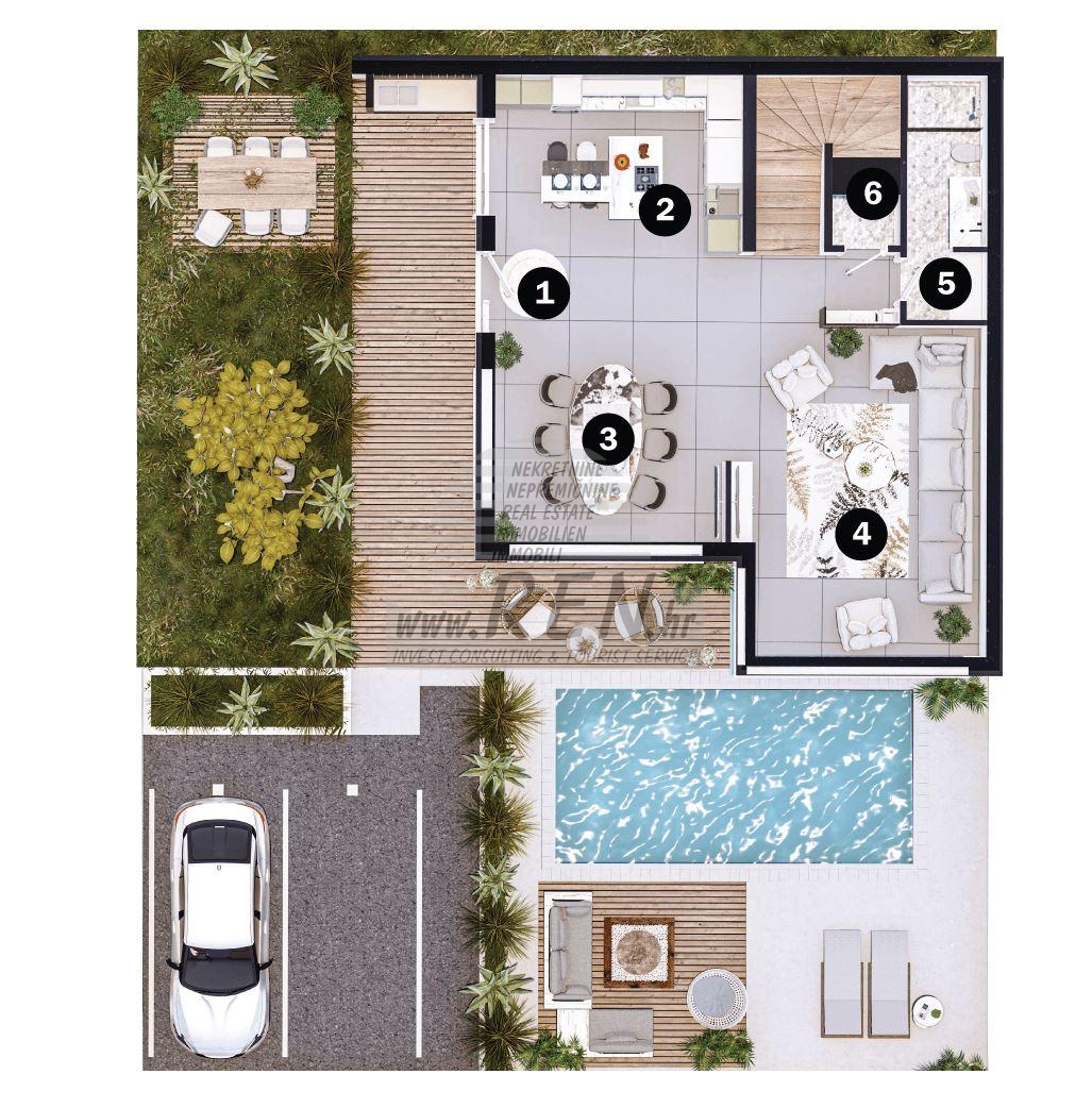 Luxury semi-detached house near the sea - at the stage of construction 8