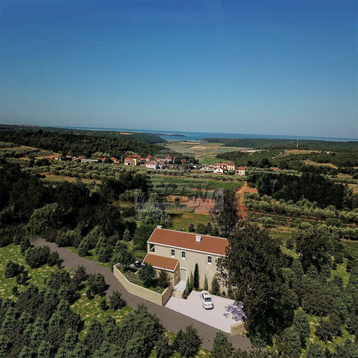 Stone villa near Novigrad - at the stage of construction 2