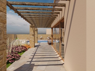 Semi-detached house near Brtonigla - at the stage of construction 7