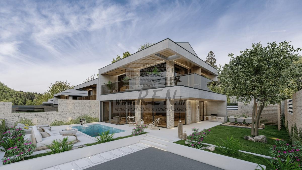 Luxury semi-detached house near the sea - at the stage of construction 1