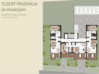 Exklusive Wohnung mit Garten in Novigrad - in Gebäude 9