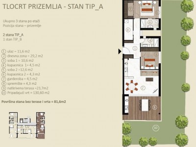 Exklusive Wohnung mit Garten in Novigrad - in Gebäude 10