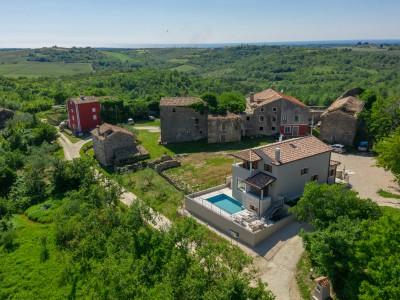 House with swimming pool near Buje 5