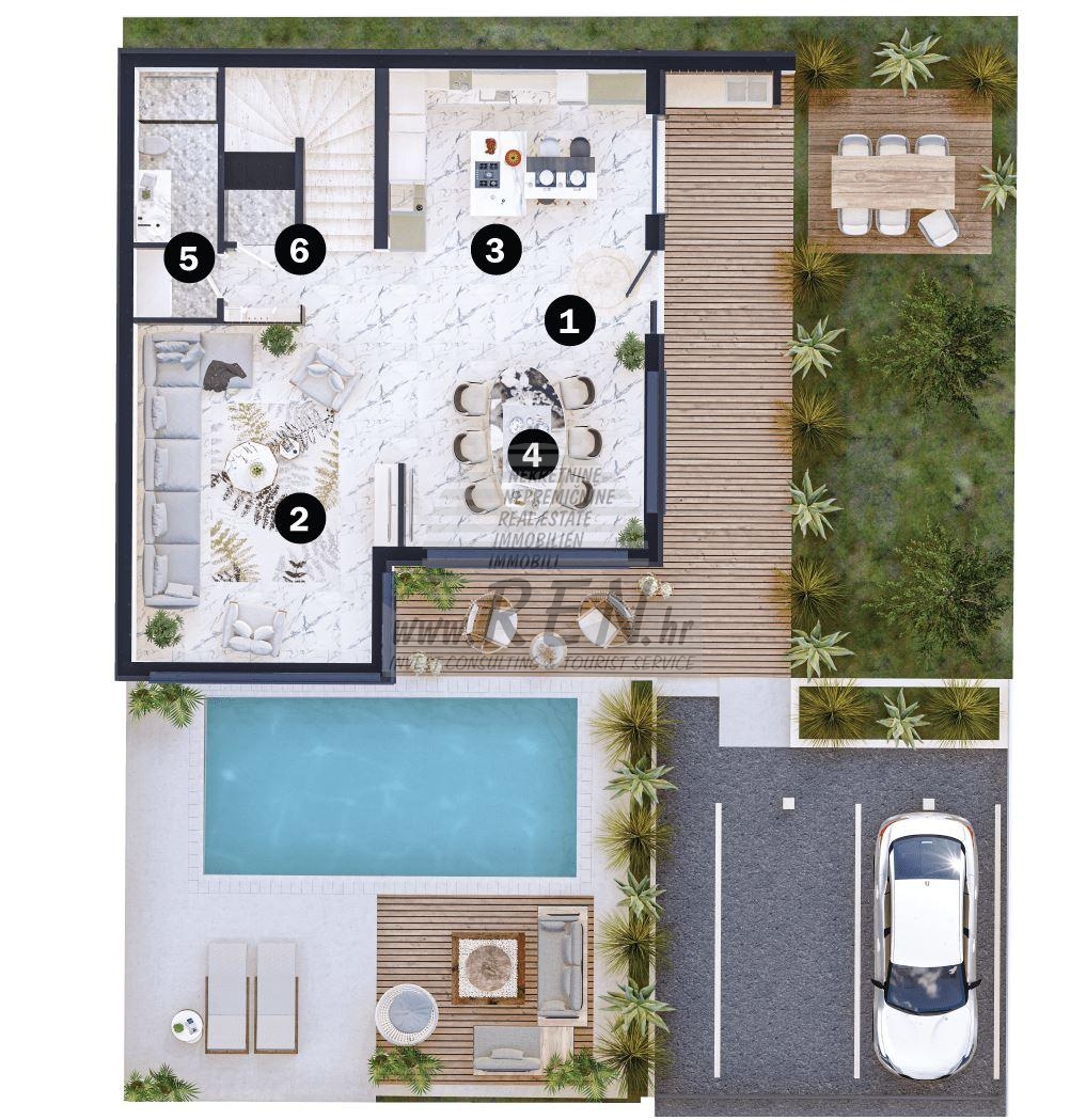 Luxury semi-detached house near the sea - at the stage of construction 8