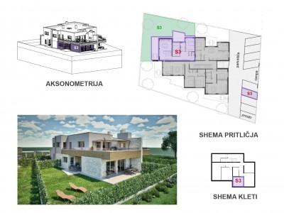 Erdgeschosswohnung in der Nähe des Strandes und des Zentrums von Umag - in Gebäude 8