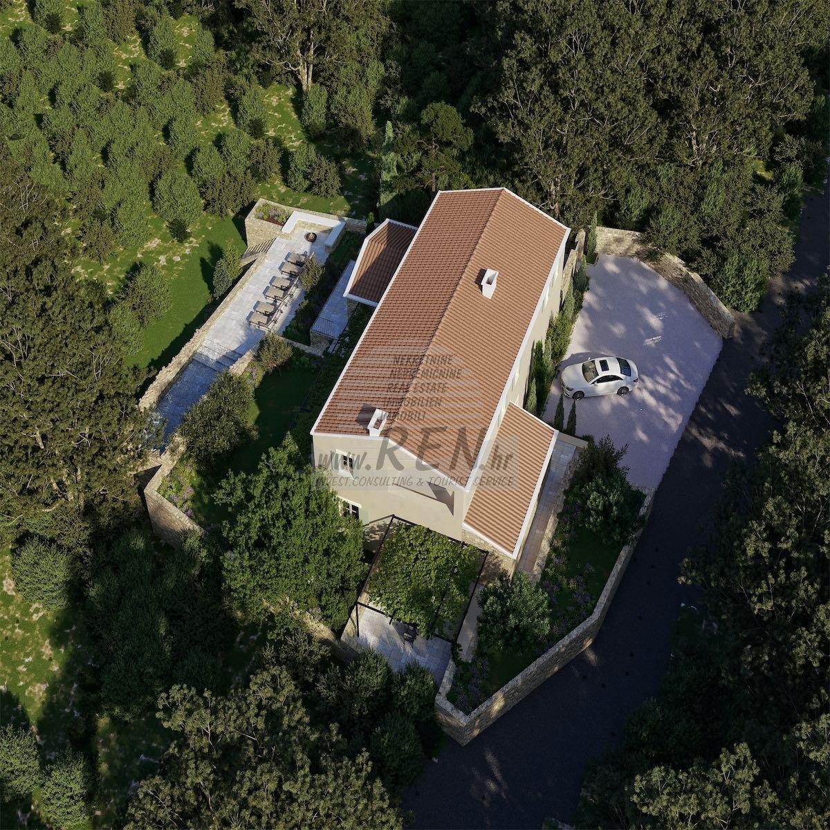 Stone villa near Novigrad - at the stage of construction 12