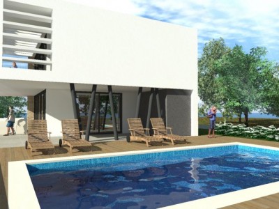 House with pool near Umag - at the stage of construction 3