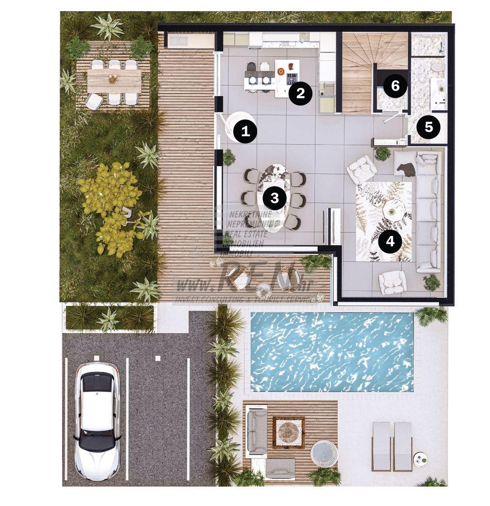 Luxury semi-detached house near the sea - at the stage of construction 8