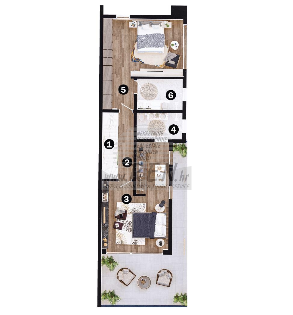 Luxury semi-detached house near the sea - at the stage of construction 9