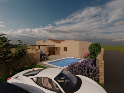 Semi-detached house near Brtonigla - at the stage of construction 8