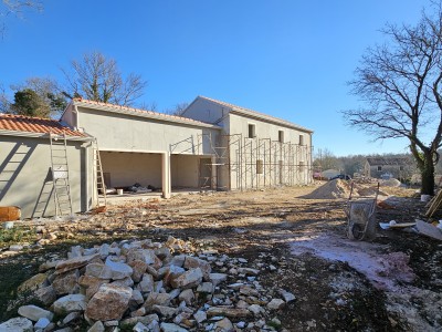House with swimming pool near Grožnjan - at the stage of construction 11