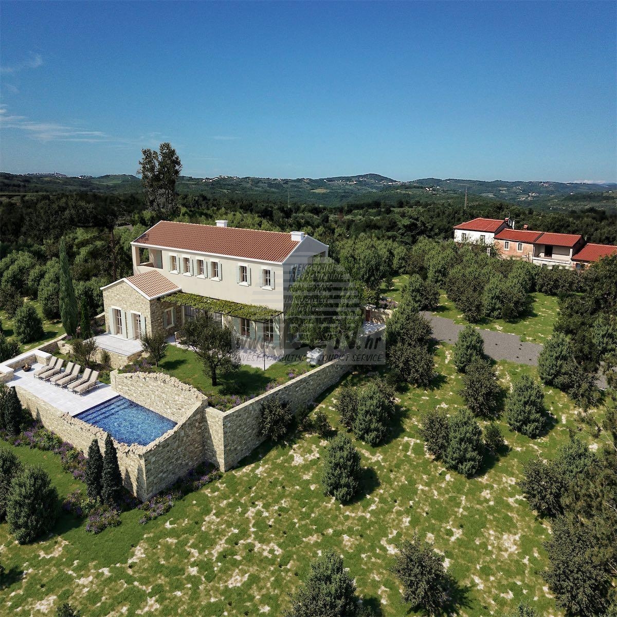 Stone villa near Novigrad - at the stage of construction 3