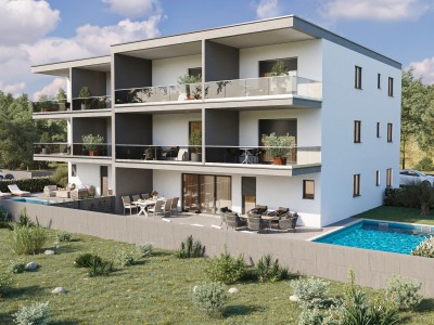 Apartma z zasebnim bazenom in vrtom v Novigradu - v fazi gradnje 8