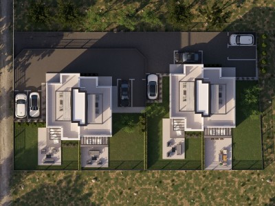 Modern semi-detached house near the sea - at the stage of construction 4