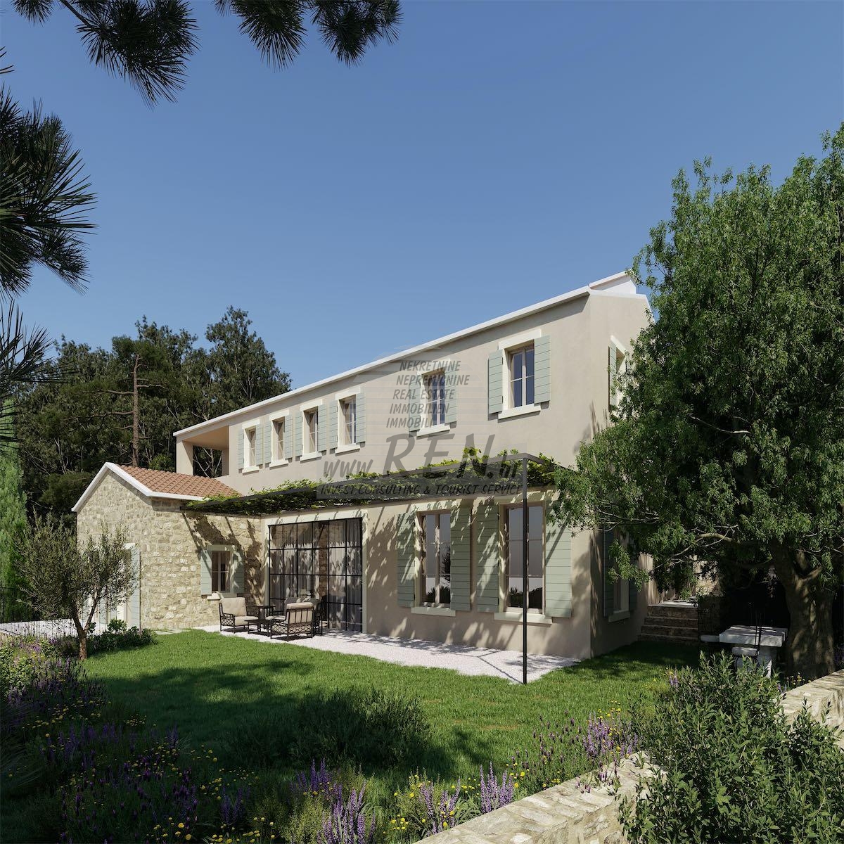 Stone villa near Novigrad - at the stage of construction 9