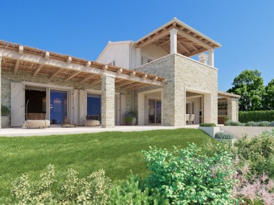 Stone villa with a beautiful view of the sea - at the stage of construction 3
