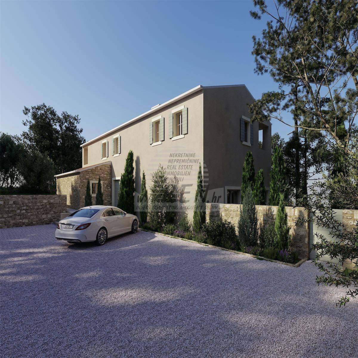 Stone villa near Novigrad - at the stage of construction 10