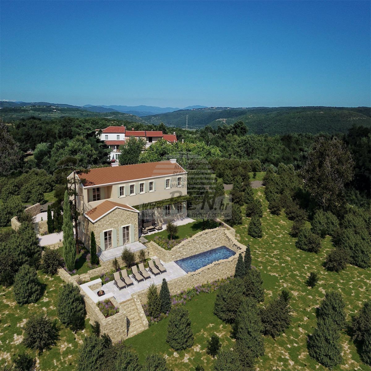 Stone villa near Novigrad - at the stage of construction 1